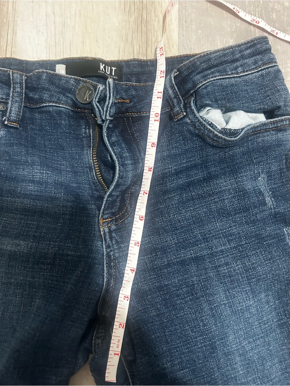 Kut from the Kloth Indigo Denim Jeans woman’s size 10 - Picture 8 of 8